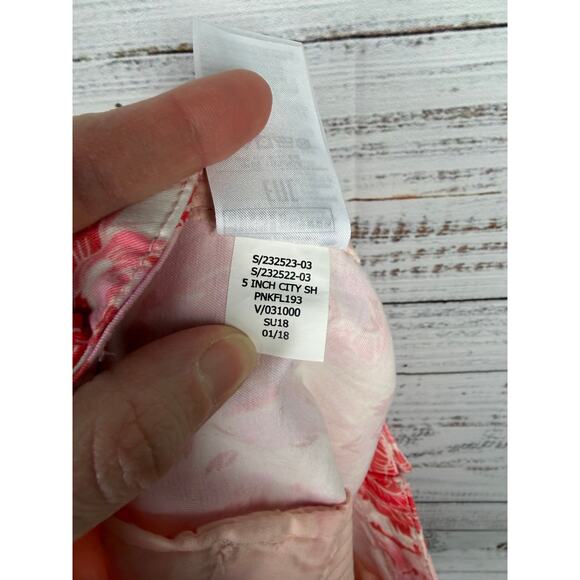 GAP 5” Chino Short Pink Floral 12 Resort Vacation Bright Summer Stretch Coastal - Picture 9 of 9